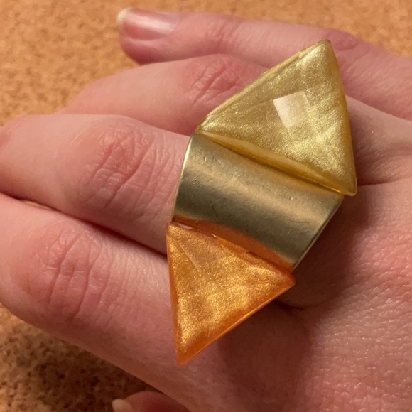 Gold and Orange Jewelry Set - Picture 6 of 7